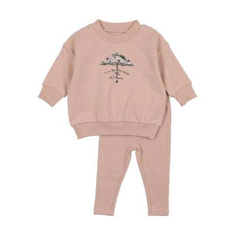 Antique Umbrella Two Piece Rose Dust