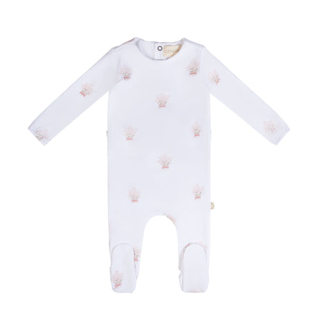 Baby's Breath Footie White/Misty Rose
