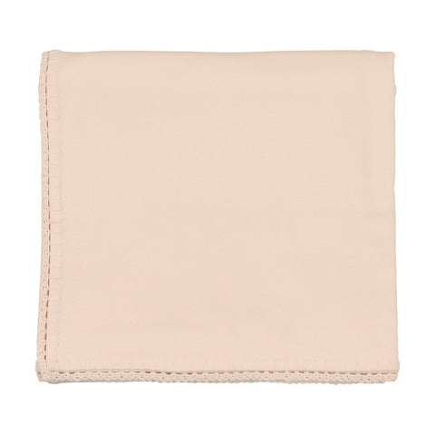 Crochet Pullover Vest - Champagne Pink Blanket