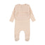 Crochet Pullover Vest Champagne Pink Footie