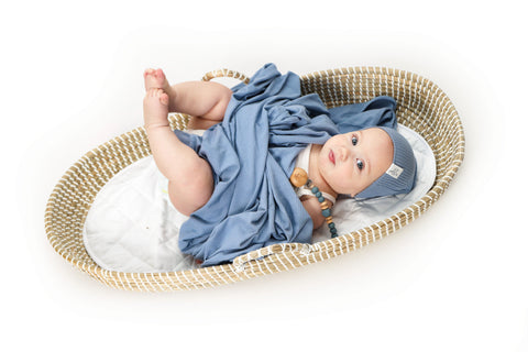 Ribbed Swaddle Beanie Set