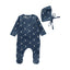 Diamond Cone Footie/Beanie - Blue Sea