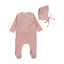 Diamond Cone Footie/Beanie - Darling Pink