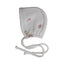 Embroidered Eyelet Bonnet White/Pink
