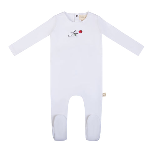 Elegant Tulip Footie Red/White