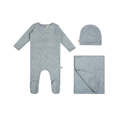 Floral Print Set Cloud Blue