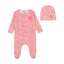 Floral Crest Rose Dust Footie