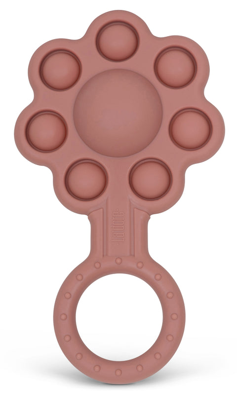 Poppin Rattle Teether - Flower