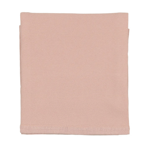 Knit Applique - Dusty Pink Blanket