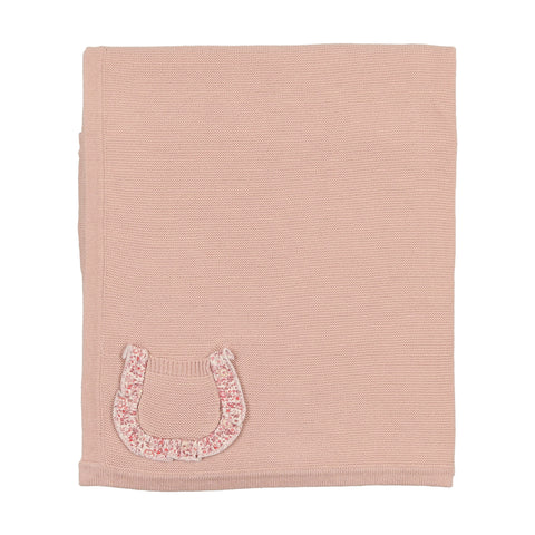 Knit Ditsy - Champagne Pink Blanket