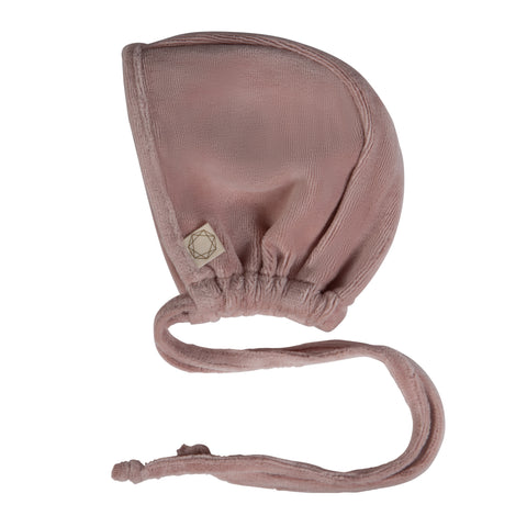 Lace Collar Embroidery Bonnet Misty Rose