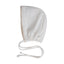 Lace Trim Bonnet White