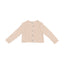Ribbed Knit Cardigan Champagne Pink