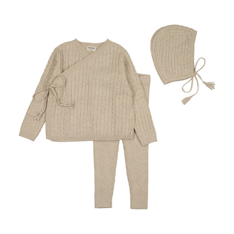 Soft Cable Knit Outfit - Oat