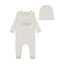 Storytime Series Footie/Beanie - Chalk White Boys