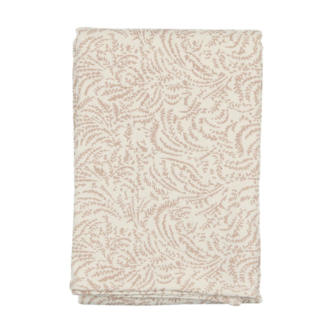 Swirly Vines Wrap Creme Pink Blanket