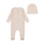 Tropical Print Sand Pink Footie