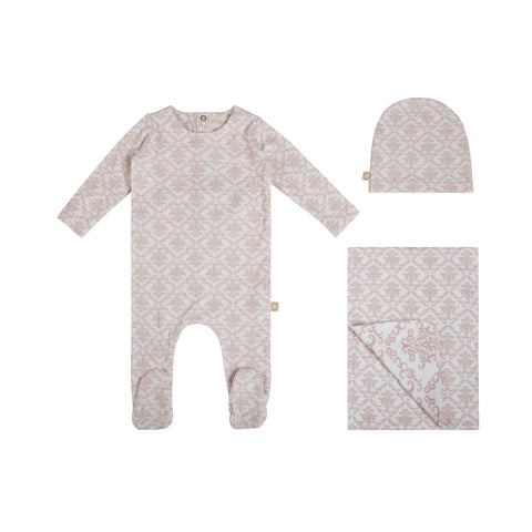 Vintage Ornament Set Sepia Rose