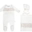 Citrine Lace Embroidered Set White/Oat