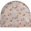 Citrine Leaf Print Sweat Beanie Pink Leaves