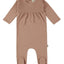 Citrine Thinner Smocked Footie Antique Rose