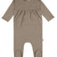 Citrine Thinner Smocked Footie Dusty Brown