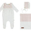 Citrine Smocked Set White/Pink